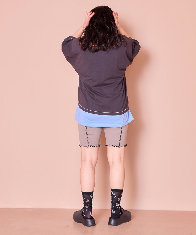 かるぴー ムジメローバイカーパンツ(160cm) ｜ ボトムス ｜ 子供服の