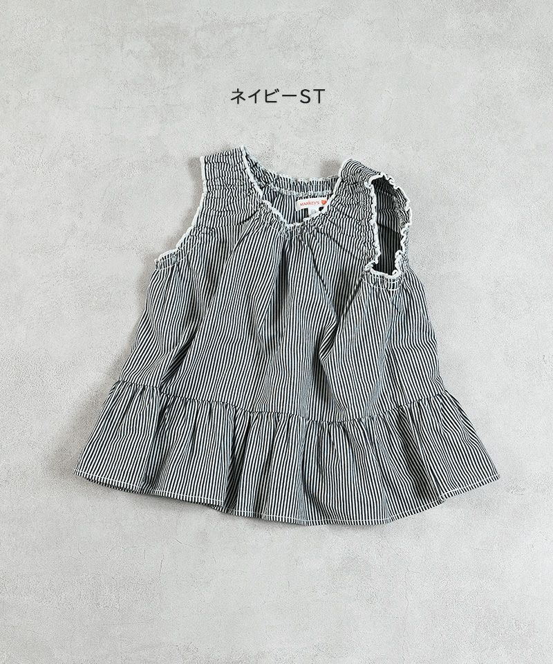 フリルレースVネックノースリーブチュニック | ファッション通販