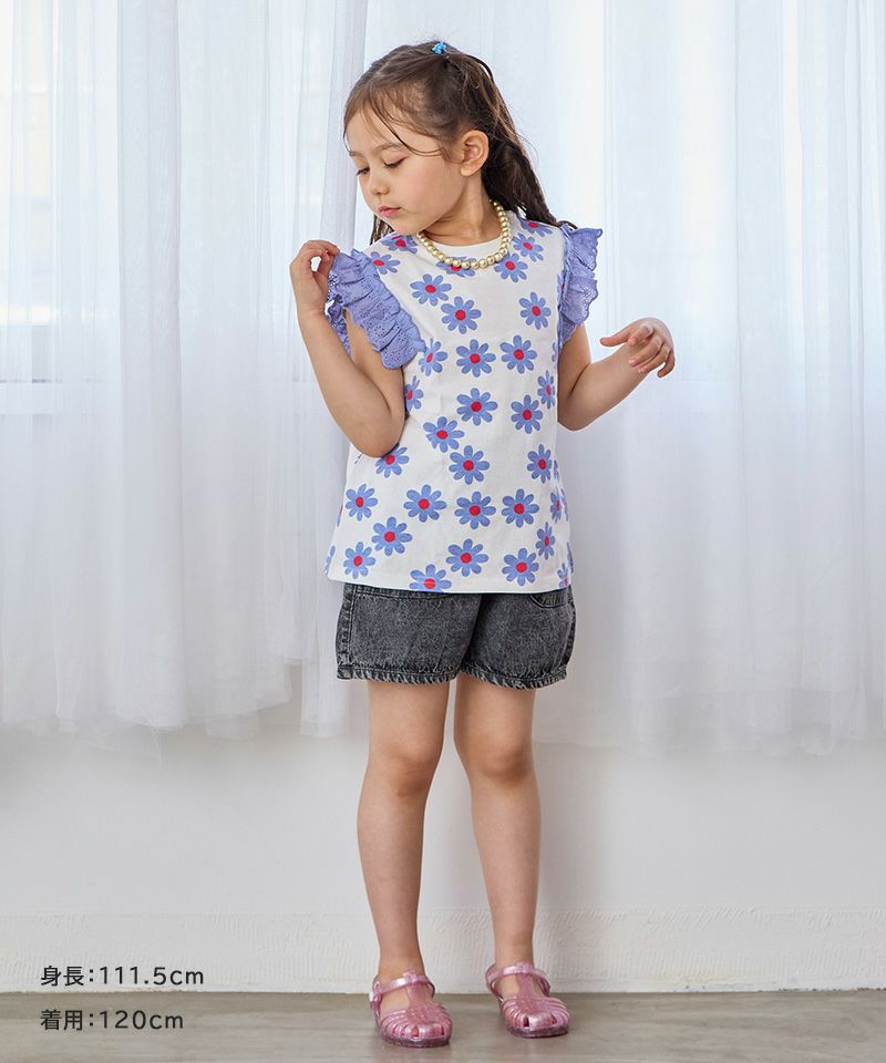 Prince フリル袖 Tシャツ＆レーススカート 袖レースフリルTee【販売店舗限定アイテム】 ｜ トップス