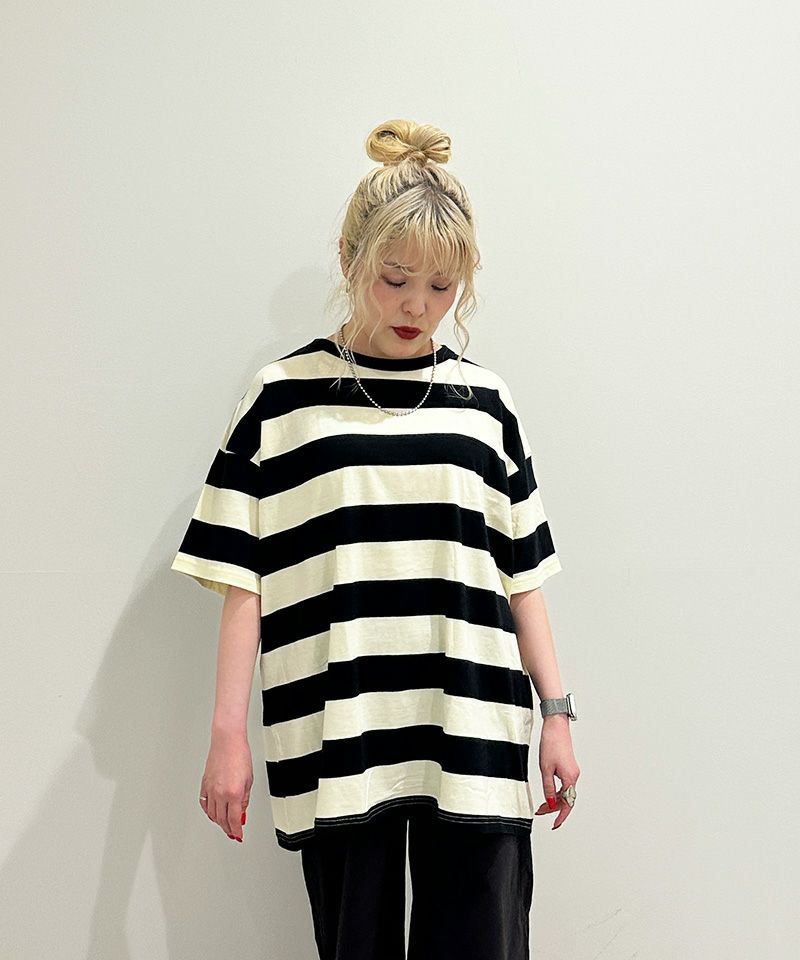 SALE価格】ワイドボーダーTシャツ(160cm) ｜ トップス ｜ 子供服