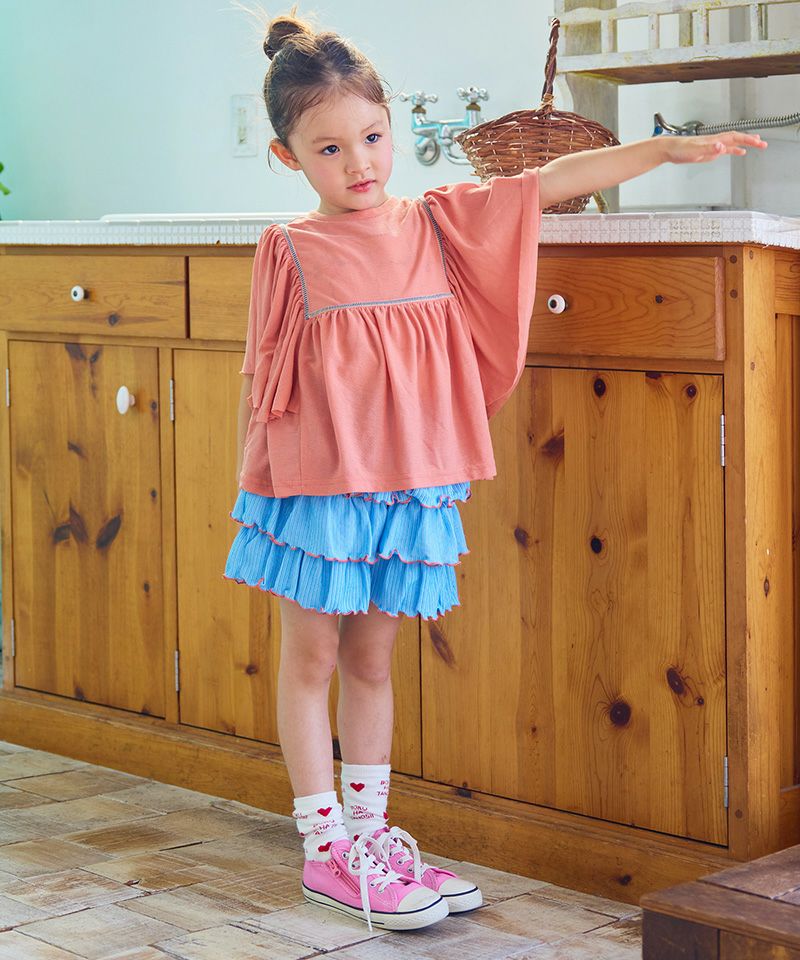 リブフリルキュロットパンツ ｜ ボトムス ｜ 子供服のセレクト