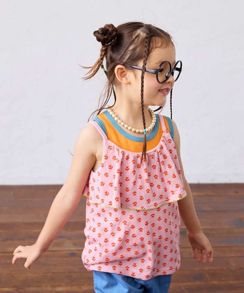 MYLAN イエロー フリルキャミソール SALE価格】ソウガラフリルキャミソール ｜ トップス ｜ 子供服の