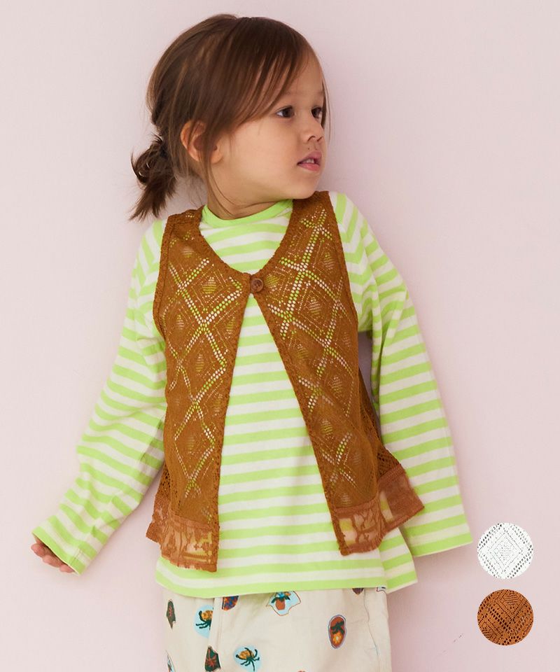 レースベスト ｜ トップス ｜ 子供服のセレクトショップ