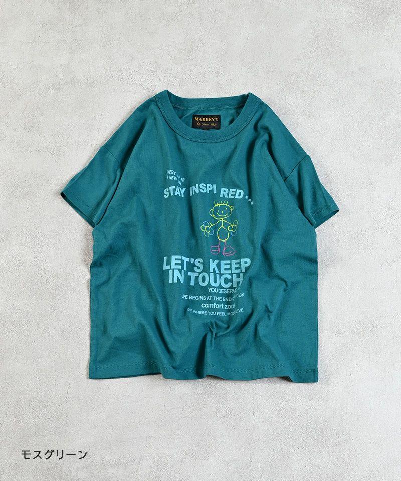 AAPE KIDS モンキープリント Tシャツ 青　140 A BATHING APE｜アベイシングエイプのTシャツ/カットソー