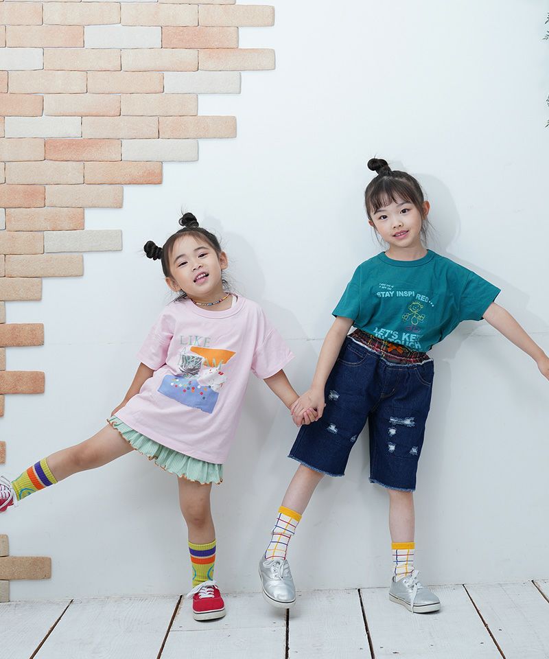 グラフィックプリントベーシックTEE グラフィックプリントTシャツ ｜ トップス ｜ 子供服のセレクト