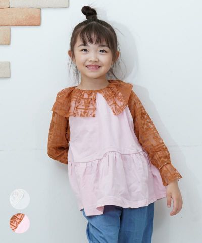 レースドッキングチュニック ｜ トップス ｜ 子供服のセレクト