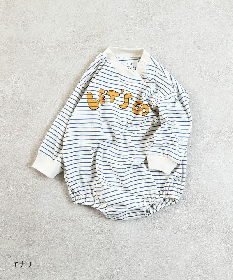 ロゴプリントボーダーボディシャツ ｜ ベビーウェア・雑貨 ｜ 子供服の
