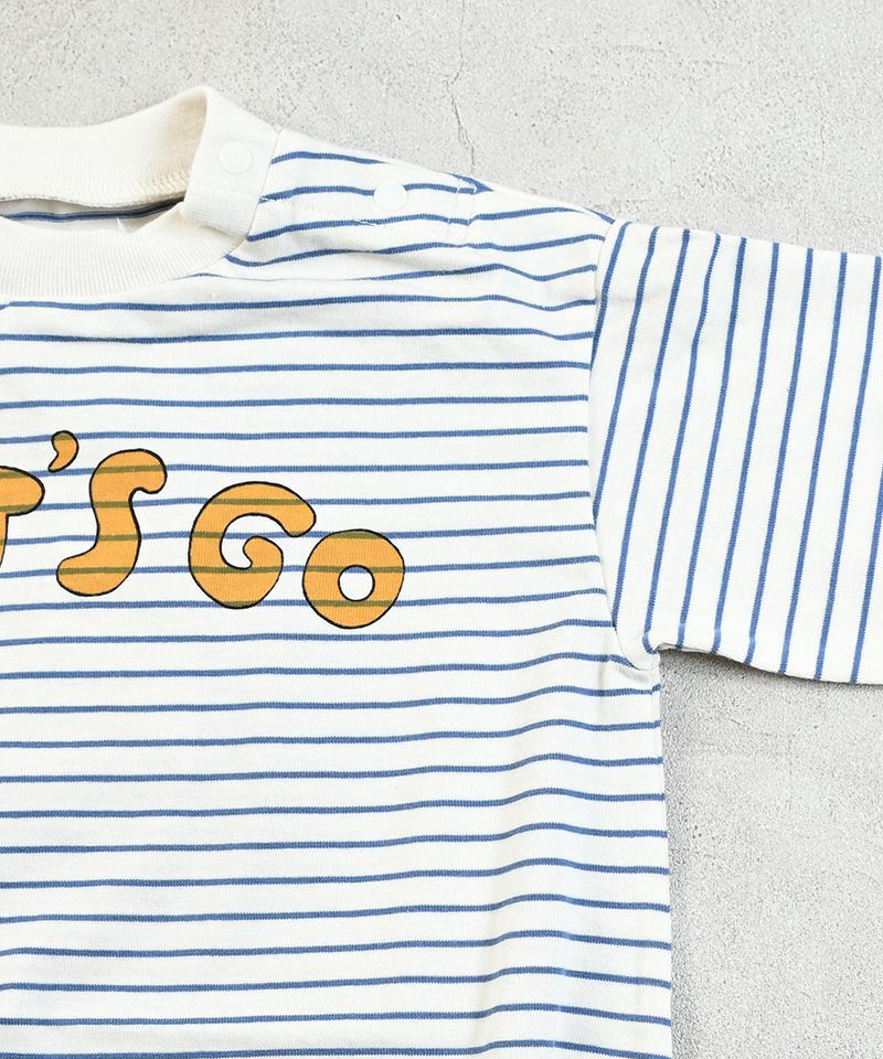 ロゴプリントボーダーボディシャツ ｜ ベビーウェア・雑貨 ｜ 子供服の