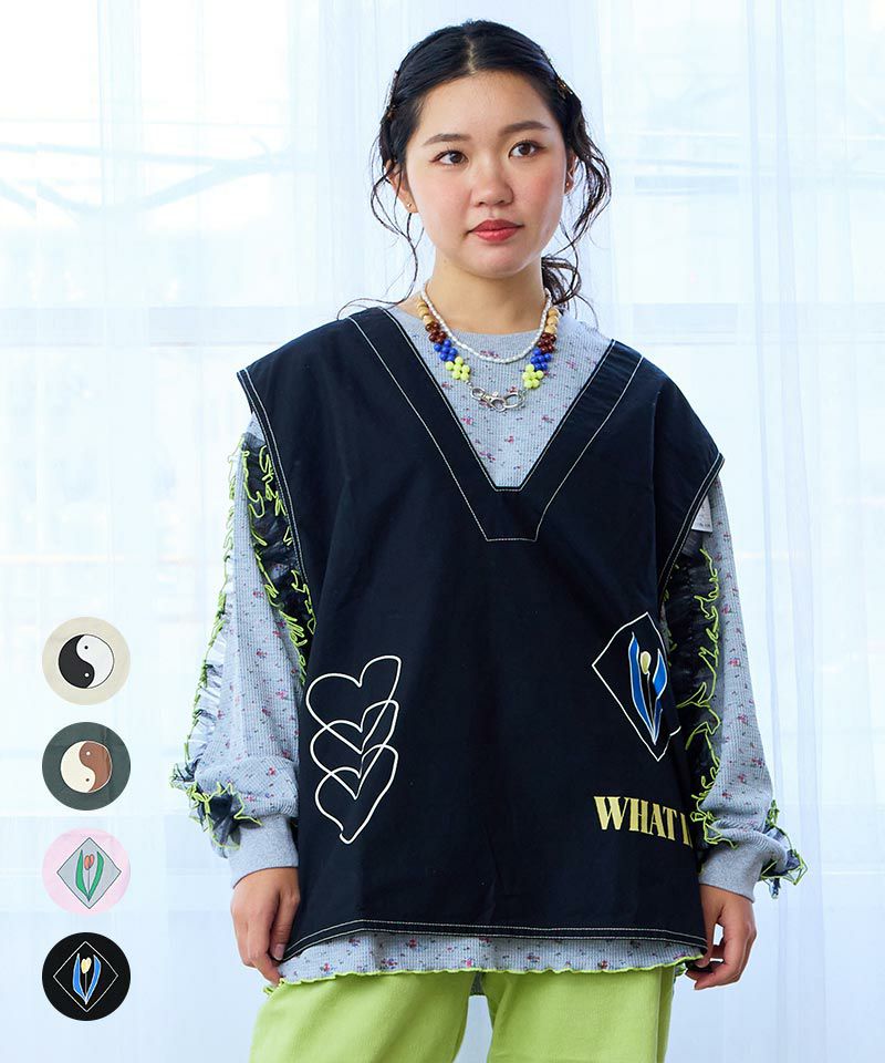 ツイルプリントベスト(160cm) ｜ アウター・羽織り ｜ 子供服の