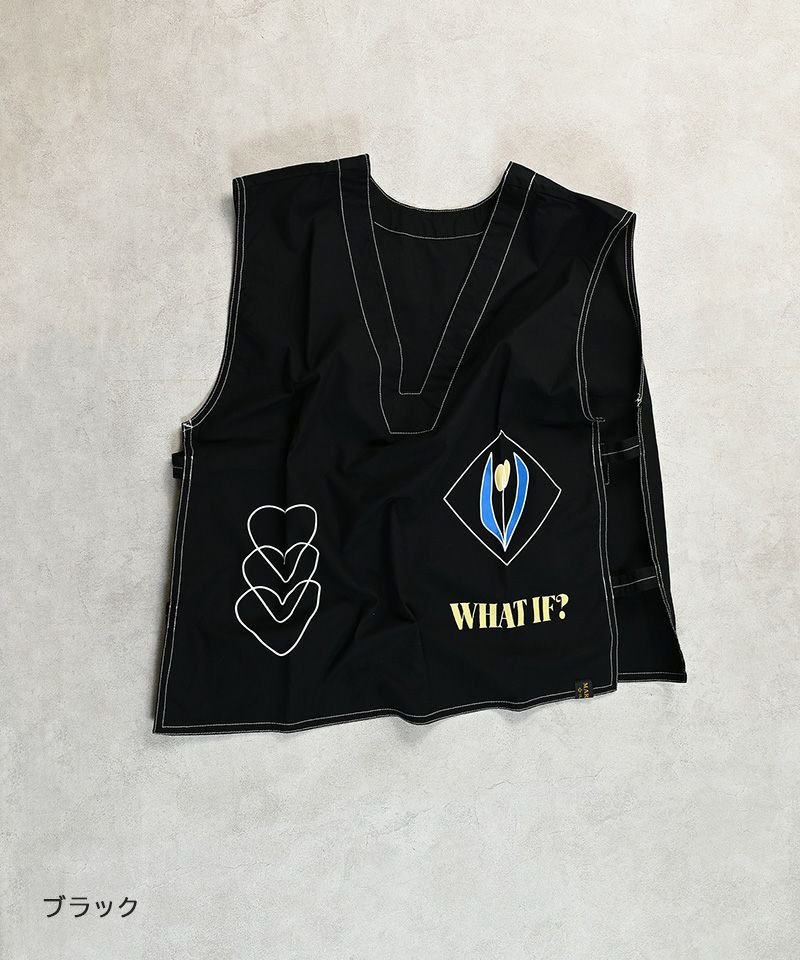 y-mamaオリーブ36サイズ ツイルプリントベスト／大人サイズ ｜ アウター・ジャケット ｜ 子供服