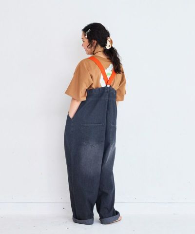 ファミリア　青チェック　デニム　オーバーオール　ロンパース 予約商品＞ デニム オールインワン ジャンプスーツ ロンパース