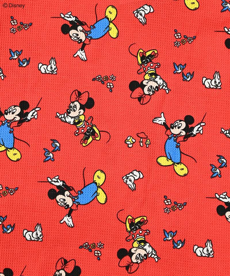 ミッキー　ボーダー　ニット Old Mickey Mouse striped round neck sweater pullover Knit