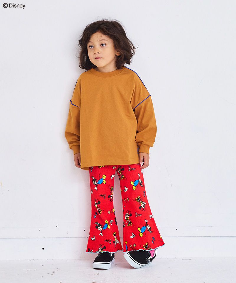 着画☆確認用☆ハンドメイド ミッキーマウスコーデ パンツ 着画☆確認用☆ハンドメイド ミッキーマウスコーデ パンツ 刺繍