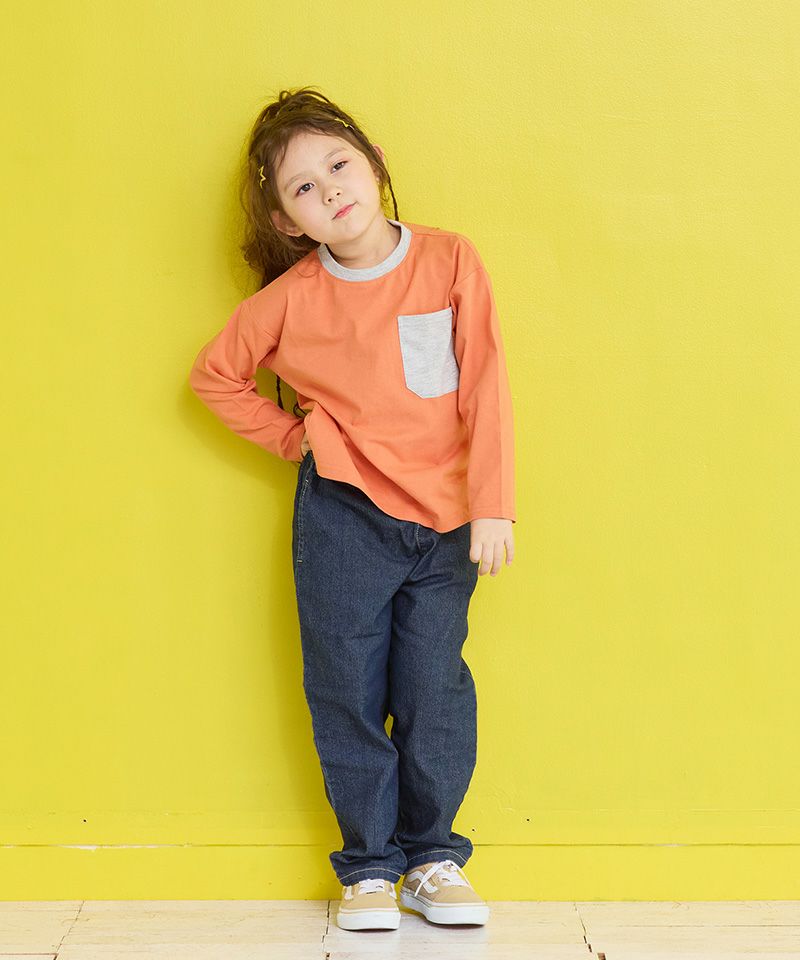 配色ポケットロンTee ｜ トップス ｜ 子供服のセレクトショップ