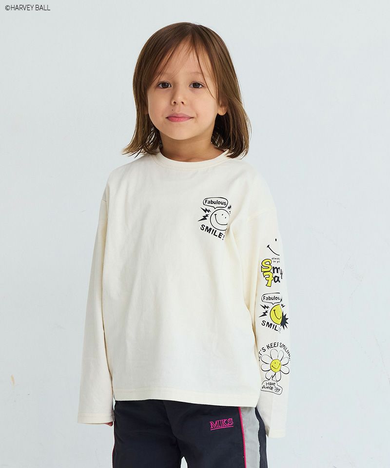 スマイリページ SMILEY FACE プリントロンTee ｜ トップス ｜ 子供服のセレクト
