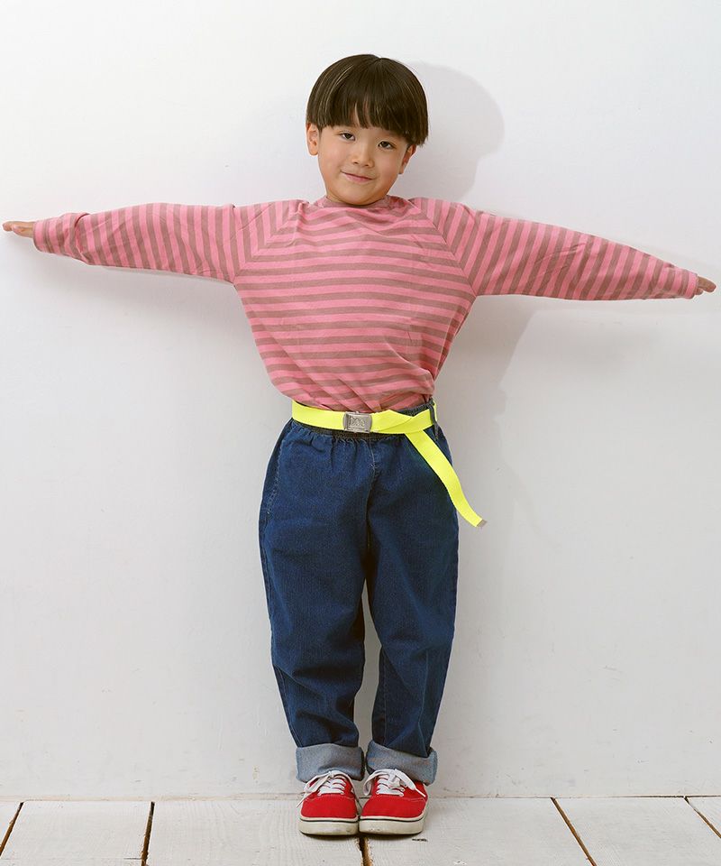 ピンキーページ サキソメボーダーカットソー ｜ トップス ｜ 子供服のセレクトショップ