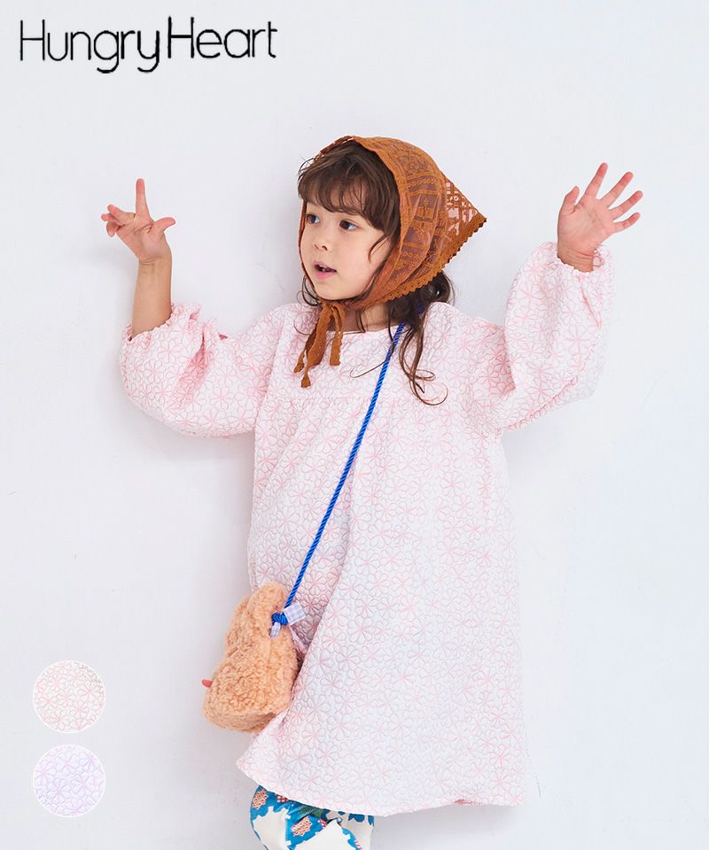 h.naoto hangry&angry 長袖ワンピース　キャラクタープリント Hungry Heart】長袖OP ｜ ワンピース ｜ 子供服のセレクトショップ