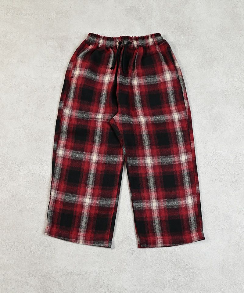 Bluelea チェックパンツ　Sサイズ イージーワイドチェックパンツ ｜ ボトムス ｜ 子供服のセレクト
