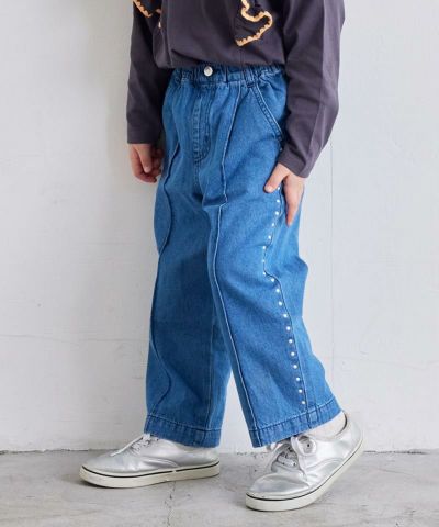 ダブルビー　デニム100cm ② ダブルビーデニムパンツ100 - メルカリ