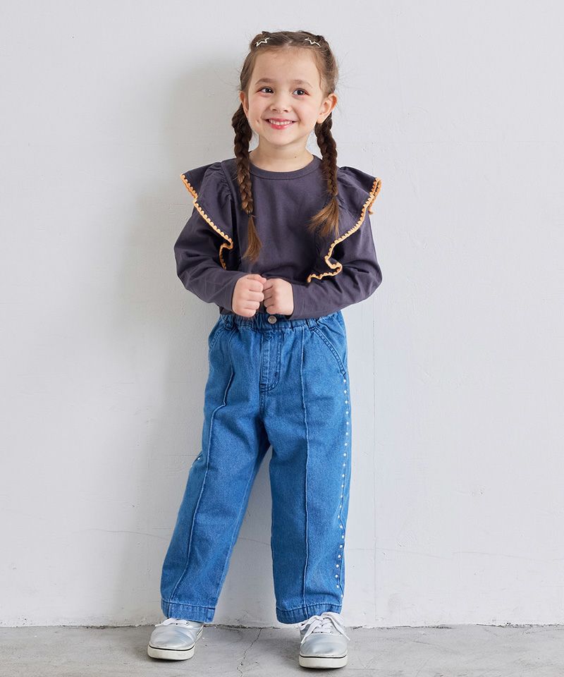 スタッズライクデニムパンツ ｜ ボトムス ｜ 子供服のセレクトショップ