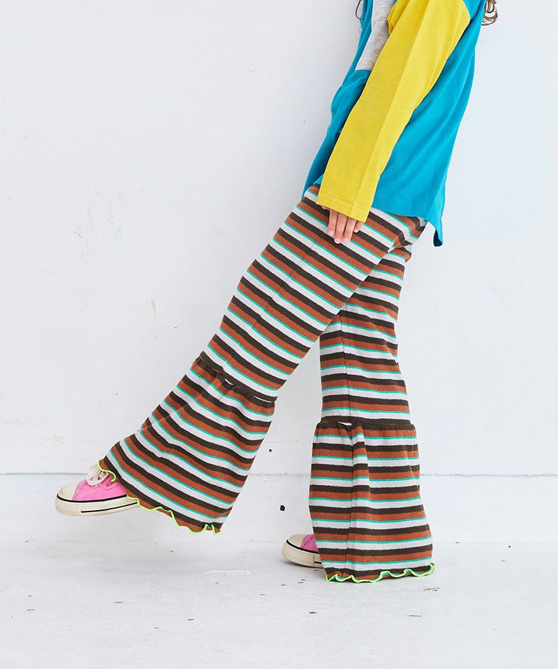 パイルボーダーマーメイドパンツ ｜ ボトムス ｜ 子供服のセレクト