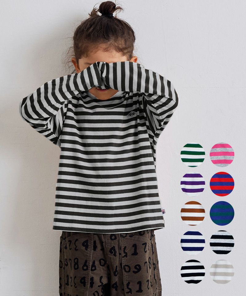 COTTON from U.S.A マイニチワッペンボーダーロンTee／一部店舗限定