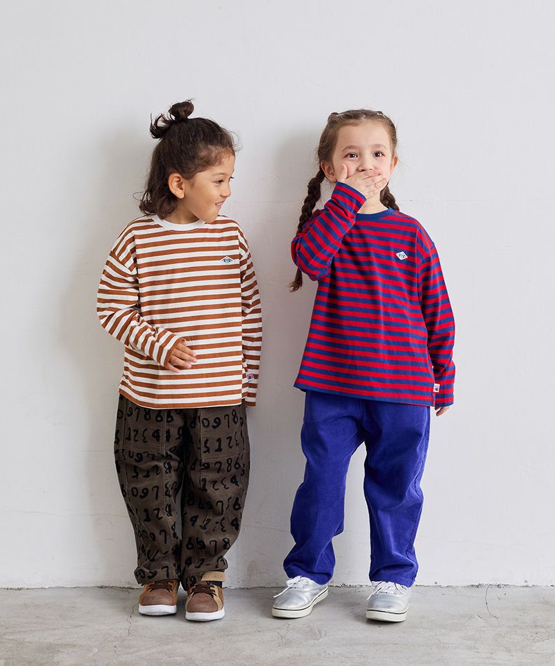 COTTON from U.S.A マイニチワッペンボーダーロンTee【販売店舗限定