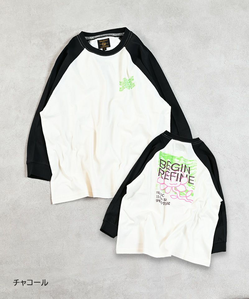 ゼンゴプリントラグランロンティー ｜ トップス ｜ 子供服の