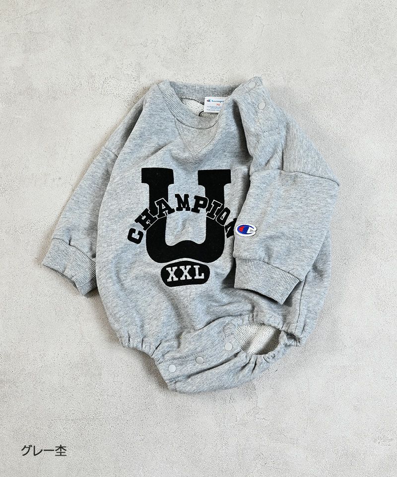 champion】別注Champion フロッキーロゴロンパース ｜ ベビー
