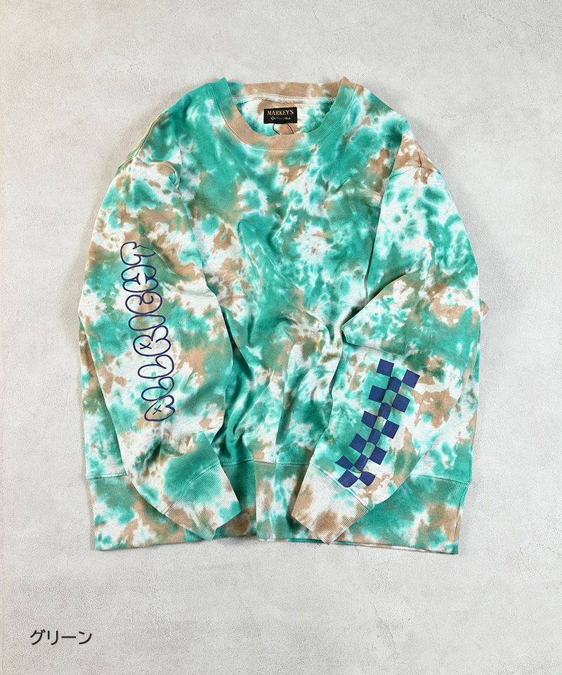タイダイショルダープリントスウェット(大人サイズ) ｜ トップス