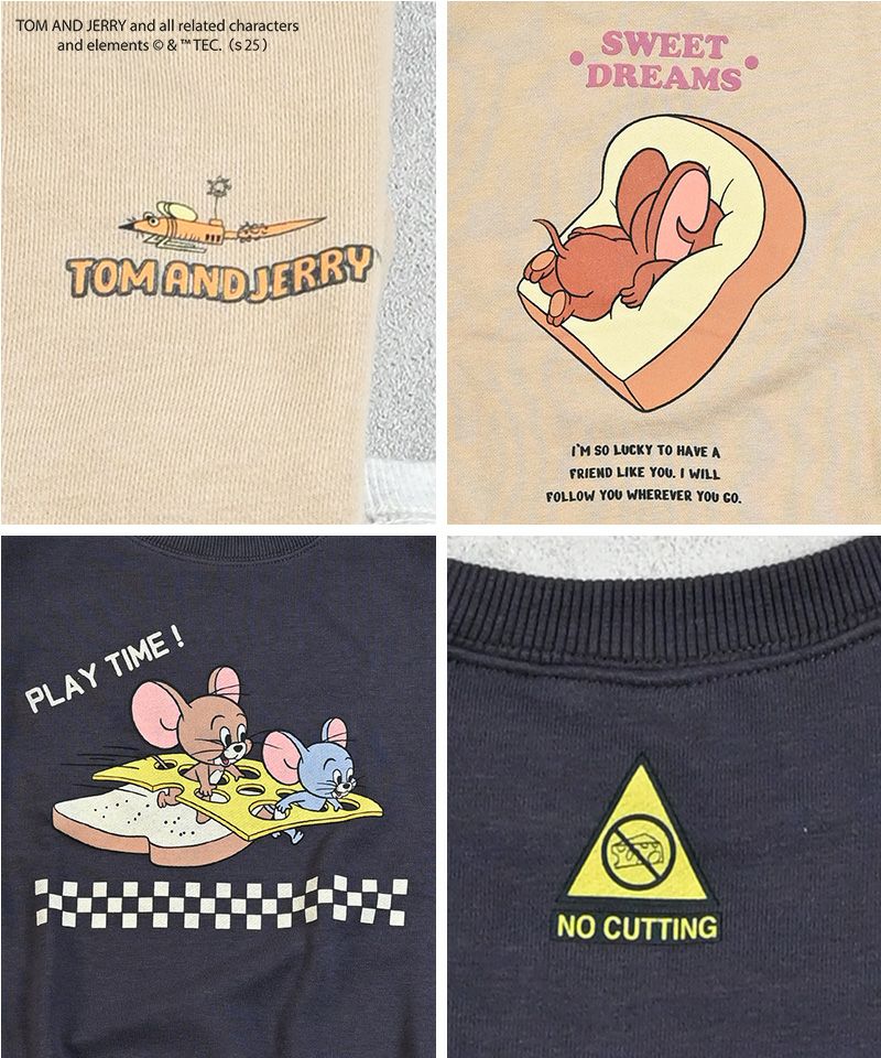 トムとジェリー プリントトレーナー(大人サイズ) ｜ トップス ｜ 子供