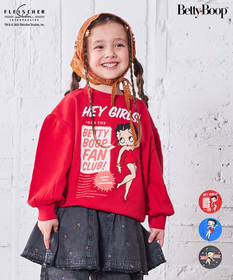 ベティちゃん Betty Boop プリントトレーナ－ ｜ トップス ｜ 子供服のセレクト