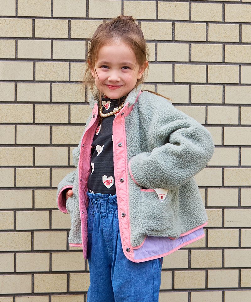 Johnbull インドキルトリバーシブルジャケット ピンク系 Johnbull インドキルトリバーシブルジャケット ピンク系 Johnbull