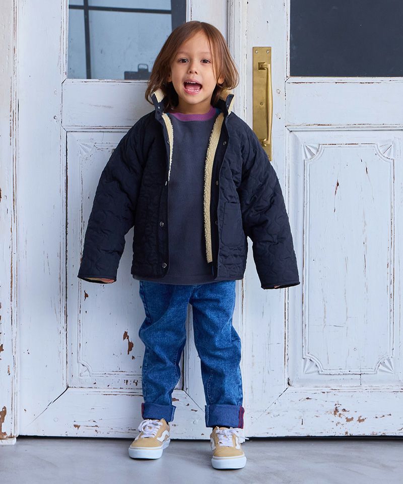 ボア×キルトリバーシブルブルゾン ｜ アウター・ジャケット ｜ 子供服