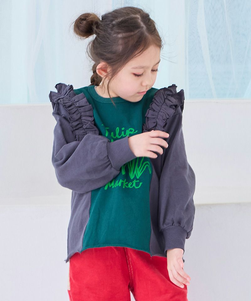 ウラケリメイクフリルスウェット ｜ トップス ｜ 子供服のセレクト