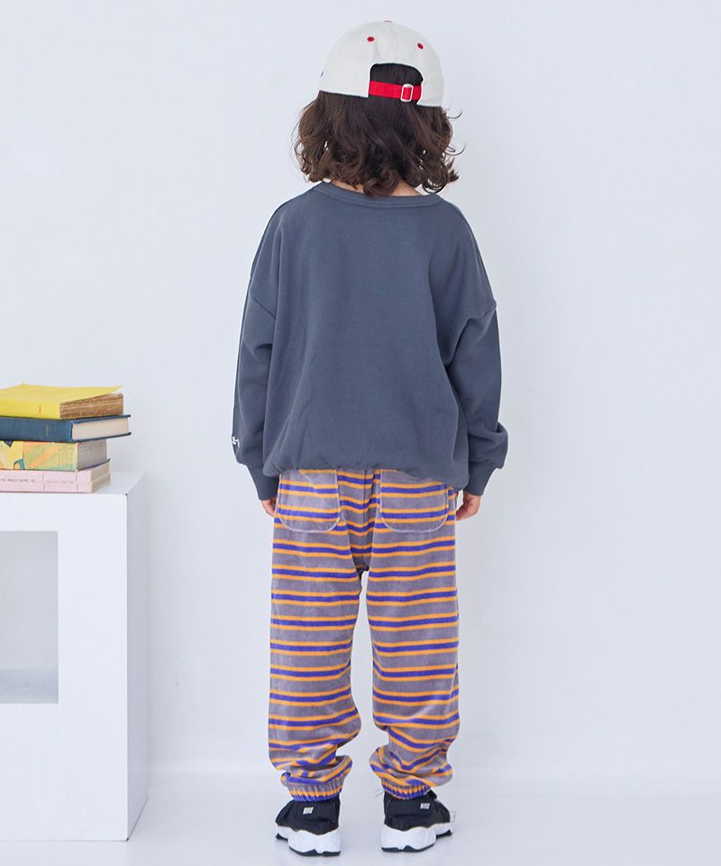 先染めボーダーベロアパンツ ｜ ボトムス ｜ 子供服のセレクトショップ