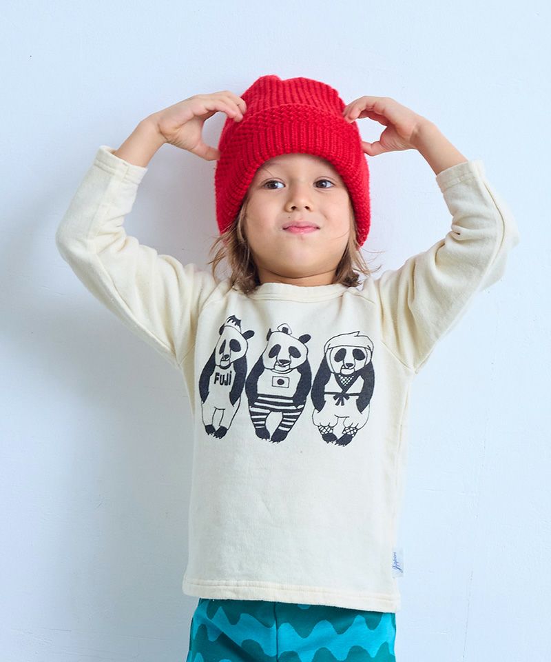 ぱんだページ 新色追加！パンダプリントトレーナー ｜ トップス ｜ 子供服のセレクト