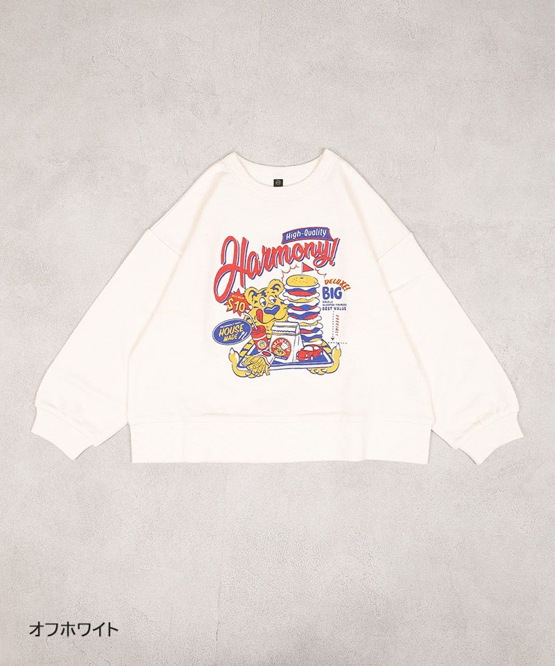 裏毛プリントトレーナー ｜ トップス ｜ 子供服のセレクトショップ