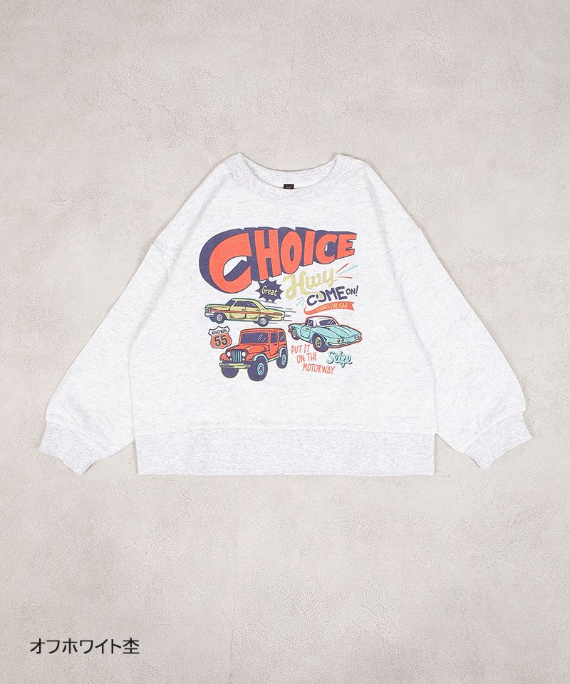 裏毛プリントトレーナー ｜ トップス ｜ 子供服のセレクトショップ