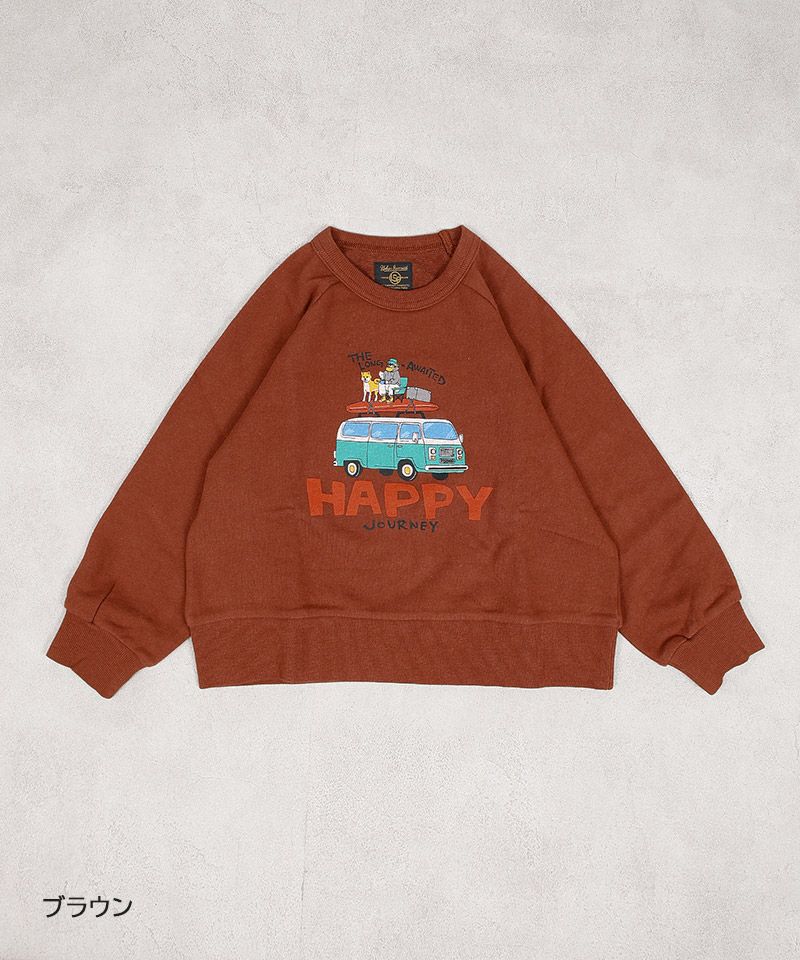 ラグランOUTDOORプリントトレーナー ｜ トップス ｜ 子供服のセレクト