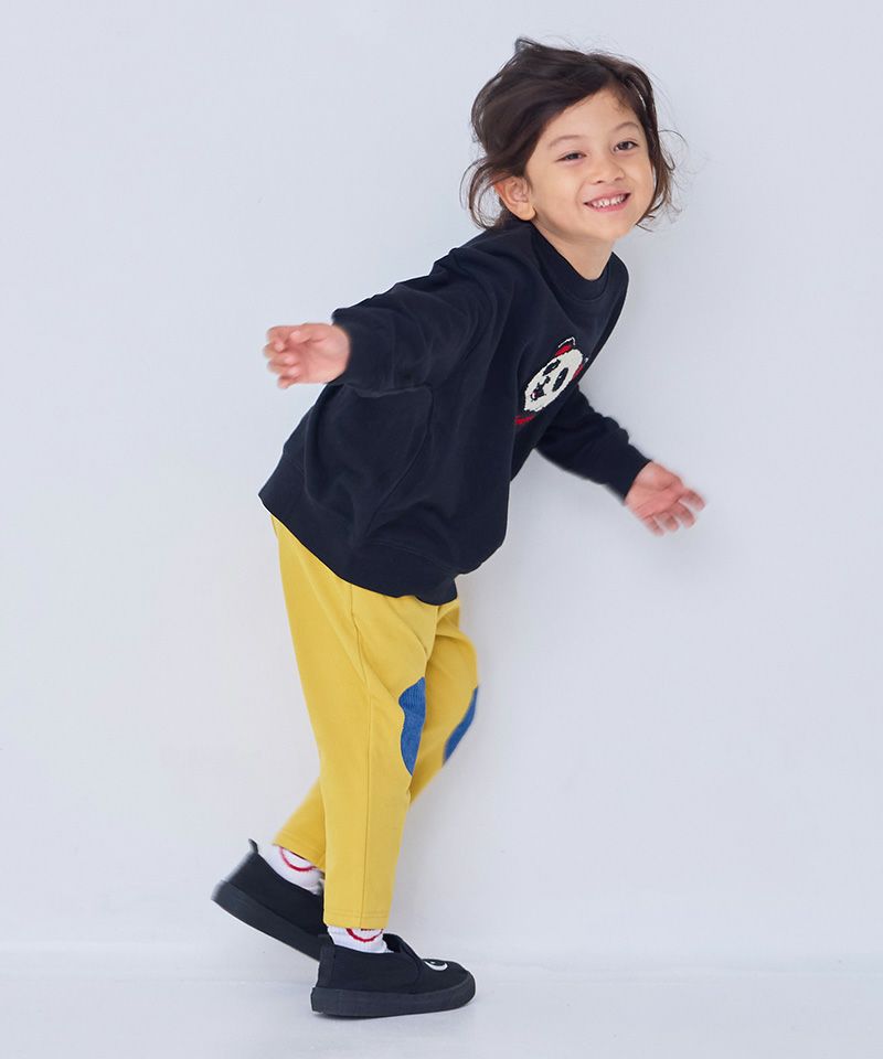 のびっとぬくっとヒザパッチワークロングパンツ ｜ ボトムス ｜ 子供服