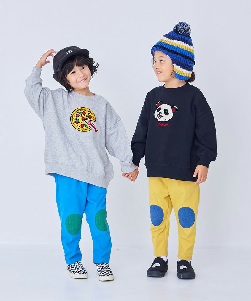 のびっとぬくっとヒザパッチワークロングパンツ ｜ ボトムス ｜ 子供服