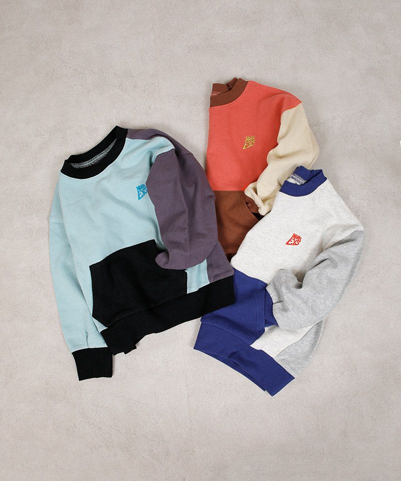 スウェード裏毛切り替えトレーナー ｜ トップス ｜ 子供服のセレクト