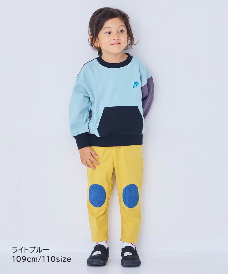 スウェード裏毛切り替えトレーナー ｜ トップス ｜ 子供服のセレクト