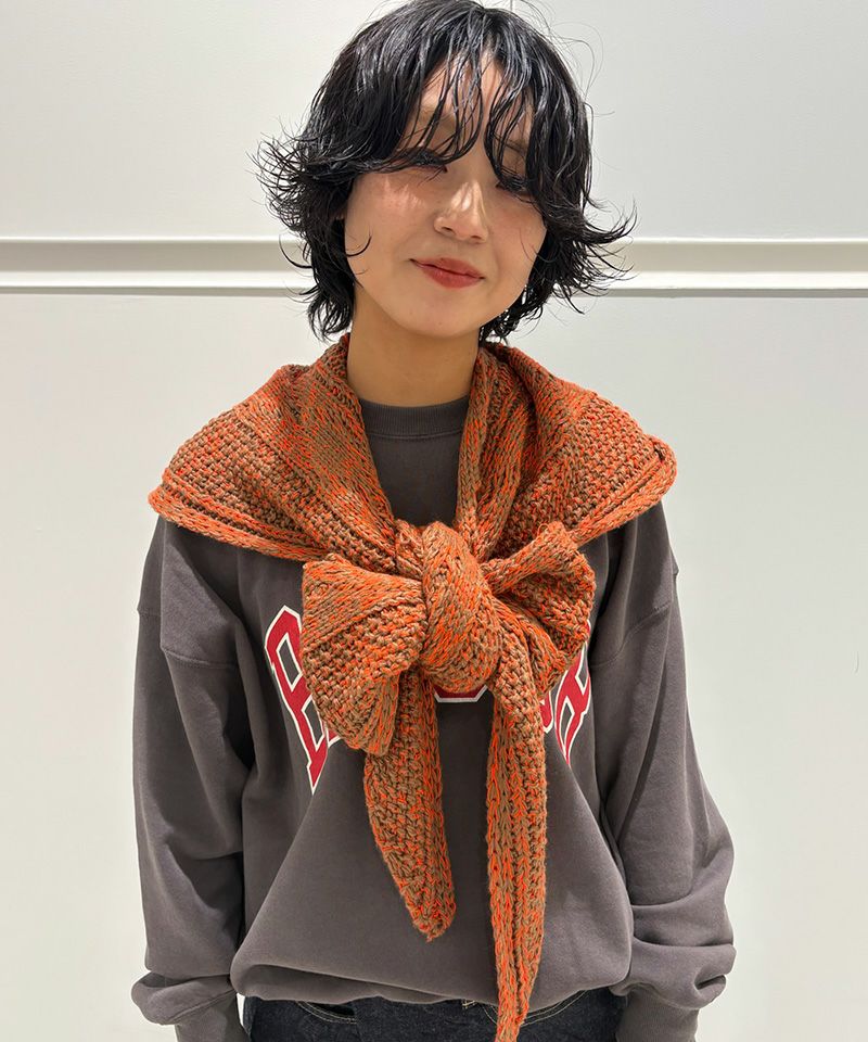 マシンウォッシャブル】ミックスニットマフラービーニー ｜ 小物