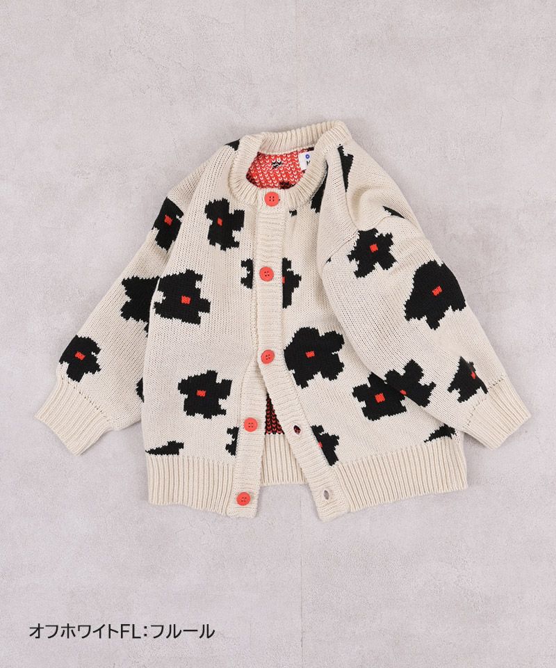 マシンウォッシャブル】Wジャガードニットカーディガン ｜ アウター