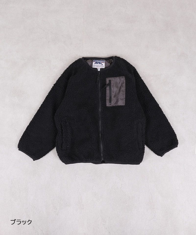 ノーカラーボアジャケット ｜ アウター・ジャケット ｜ 子供服の