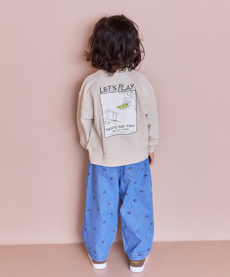 プリントクルーネックスウェット ｜ トップス ｜ 子供服のセレクト