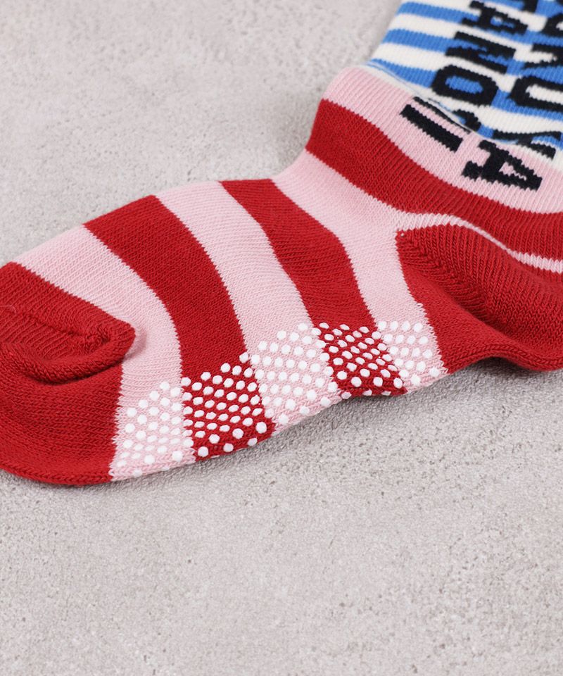 BOKUHATANOSII別注 マルチボーダーソックスB (13-15cm