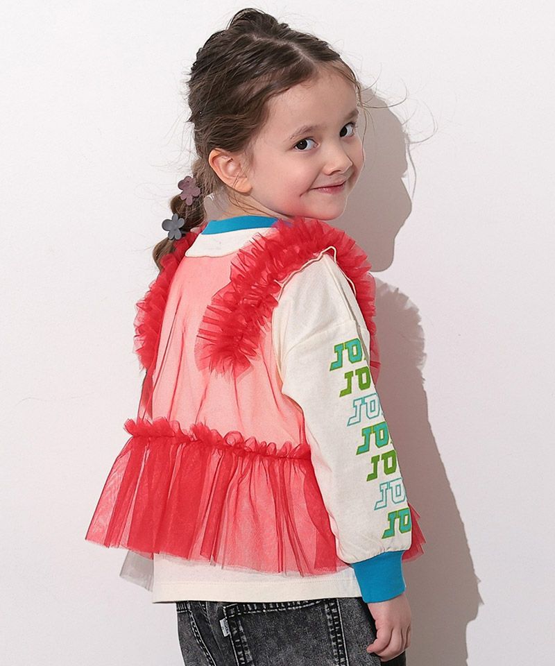 Go to Hollywood ロングスカート　レッド　140 フレア Go to Hollywood ロングスカート レッド 140 フレア チュールフリル